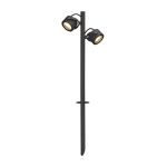 SLV Sitra 360 Prikspot Aluminium Grijs | Buitenverlichting - IP44 - Geschikt voor 2x GX53 