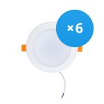 Voordeelpak 6x LED Downlight 12W 1080lm 120D - 840 Koel Wit | Vervangt 1x18W