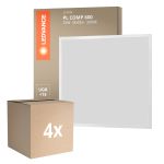 Voordeelpak 4x Ledvance LED Paneel Compact Aluminium Wit 33W 3630lm - 830 Warm Wit | 60x60cm - UGR < 19