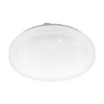 Eglo Wand en Plafondlamp Frania-S Staal Wit 10W 1100lm - 830 Warm Wit | IP20 